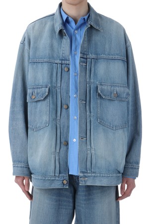 Selvage Denim Jacket - INDIGO_LIGHT FADE (GM251-30185LB)