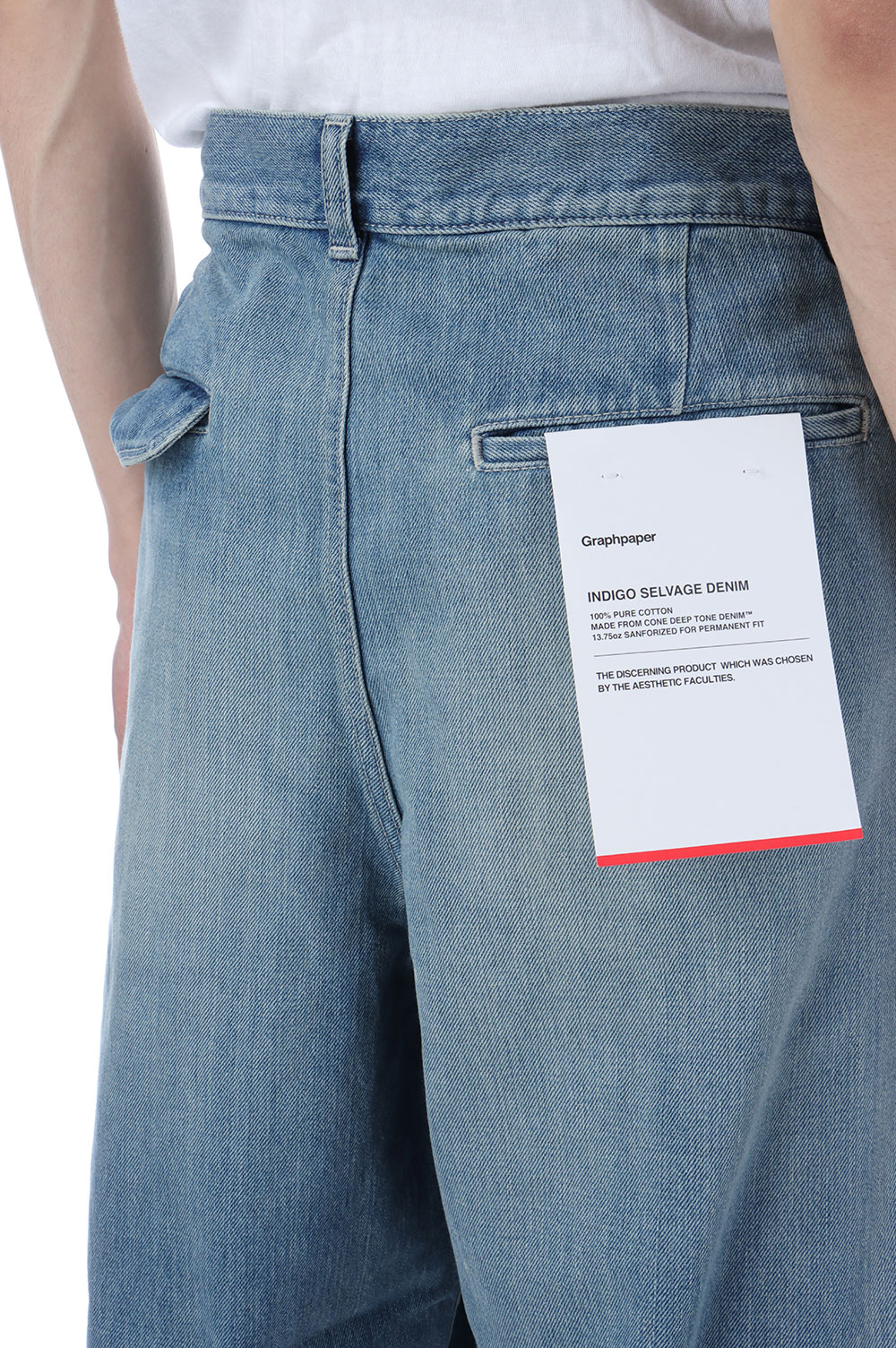 Selvage Denim Two Tuck Pants - INDIGO_LIGHT FADE (GU251