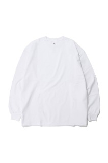 Heavy Weight L/S Oversized Tee - WHITE (GM251-70204B)