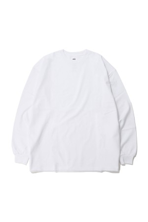 Heavy Weight L/S Oversized Tee - WHITE (GM251-70204B)