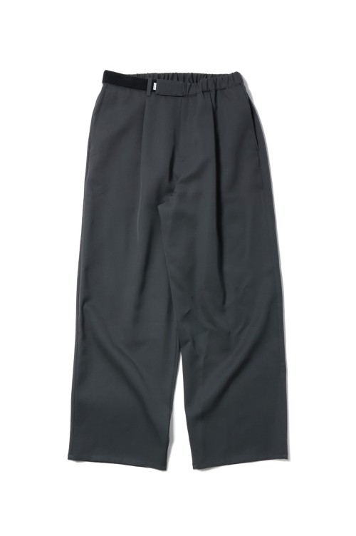 Scale Off Wool Wide Chef Pants - C.GRAY (GM251-40173B