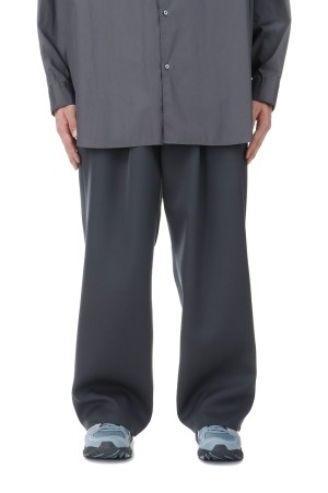 Scale Off Wool Wide Chef Pants - C.GRAY (GM251-40173B