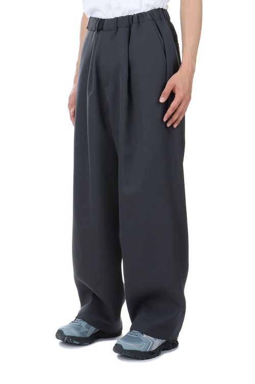 Scale Off Wool Wide Chef Pants - C.GRAY (GM251-40173B