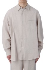 トップス 25ss Linen Cupro Oversized Regular Shirt トップス 25ss Linen Cupro Oversized Regular Shirt LINEN