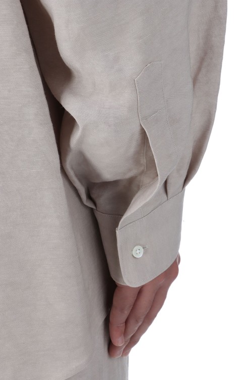 トップス 25ss Linen Cupro Oversized Regular Shirt LINEN CUPRO L/S OVERSIZED REGULAR COLLAR SHIRT – OBLIGE