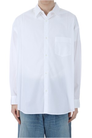 Broad L/S Oversized Regular Collar Shirt - WHITE (GM251-50001B)