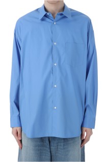 Broad L/S Oversized Regular Collar Shirt - BLUE (GM251-50001B)