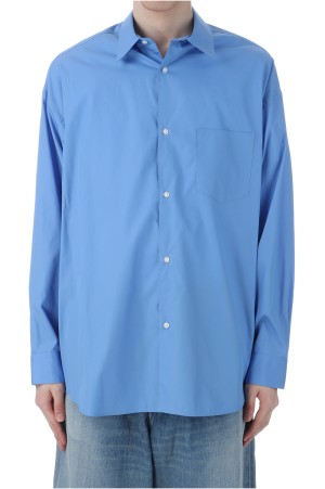 Broad L/S Oversized Regular Collar Shirt - BLUE (GM251-50001B)