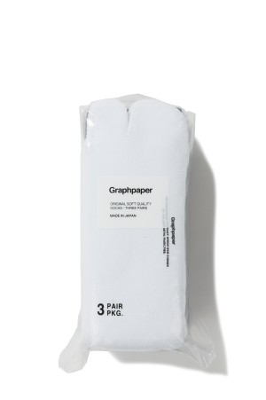 Graphpaper TABI  3-Pack Socks - MONOTONE (GU251-90228B)