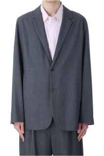 WOOL TROPICAL TAILORED JACKET - TOP GRAY (JKAGGM0700)
