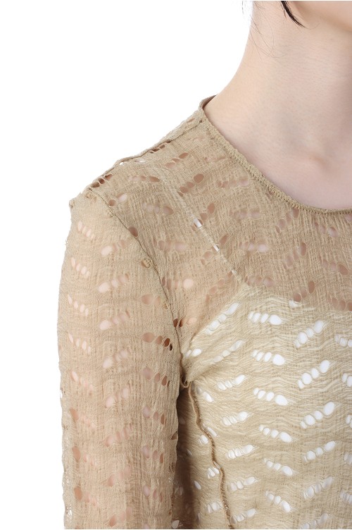 todayful Jacquard Long T-shirts ベージュ TODAYFUL (トゥデイフル）Jacquard Long T-shirts 即日発送