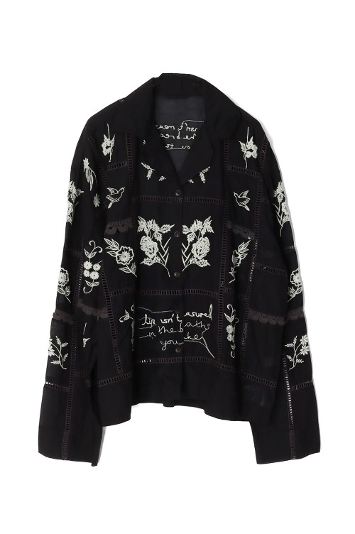 お歳暮・冬ギフト特集 - おとなの週末お取り寄せ倶楽部 Patchwork Embroidery Shirts セレクト | (12510404) BLACK - トップス