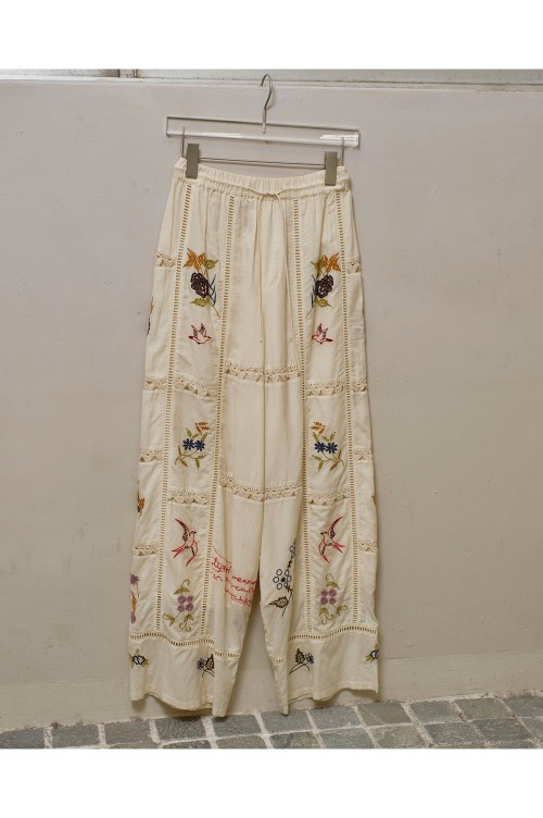todayful Embroidery Patchwork Trousers新品 TODAYFUL】Embroidery Patchwork Trousers | Selec
