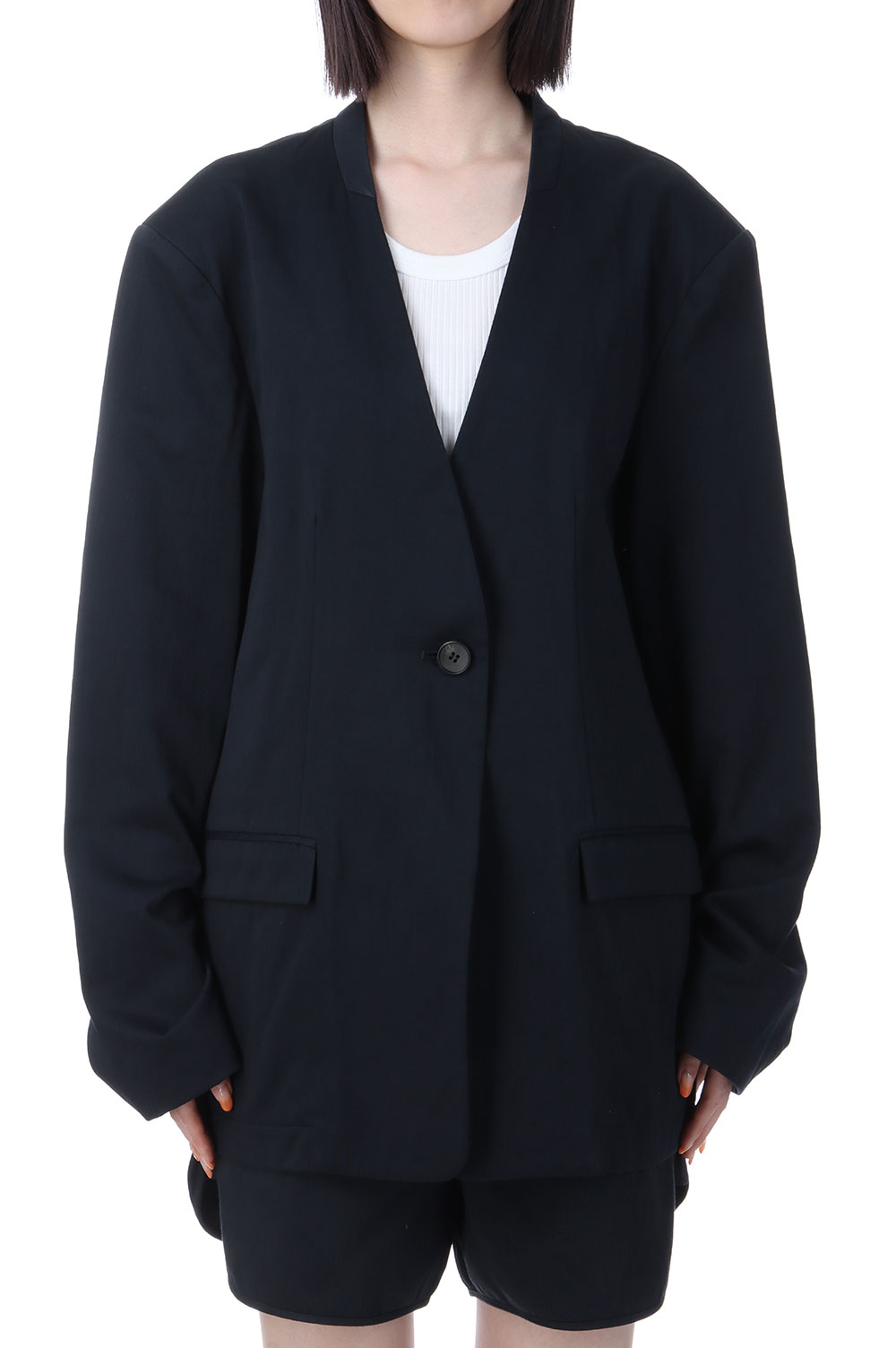 新品Todayful Collarless Cottonsatin Jacket セール】Collarless Cottonsatin Jacket（テーラードジャケット