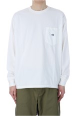 7oz Long Sleeve Pocket Tee - Off White / Purple (N25SI101)