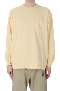 7oz Long Sleeve Pocket Tee - Butter / Off White (N25SI101)