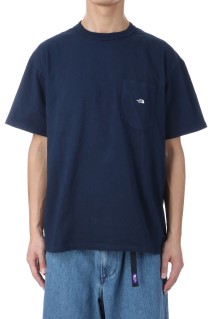 7oz Pocket Tee - Off White / Purple (N25SI102)