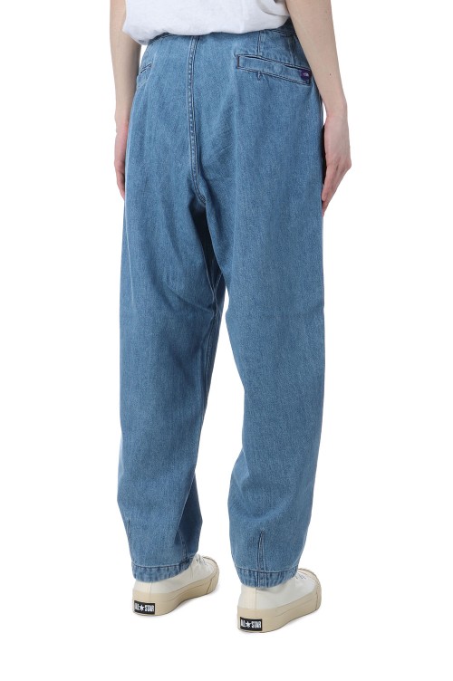 Denim Wide Tapered Field Pants - Indigo Bleach (N25SC108
