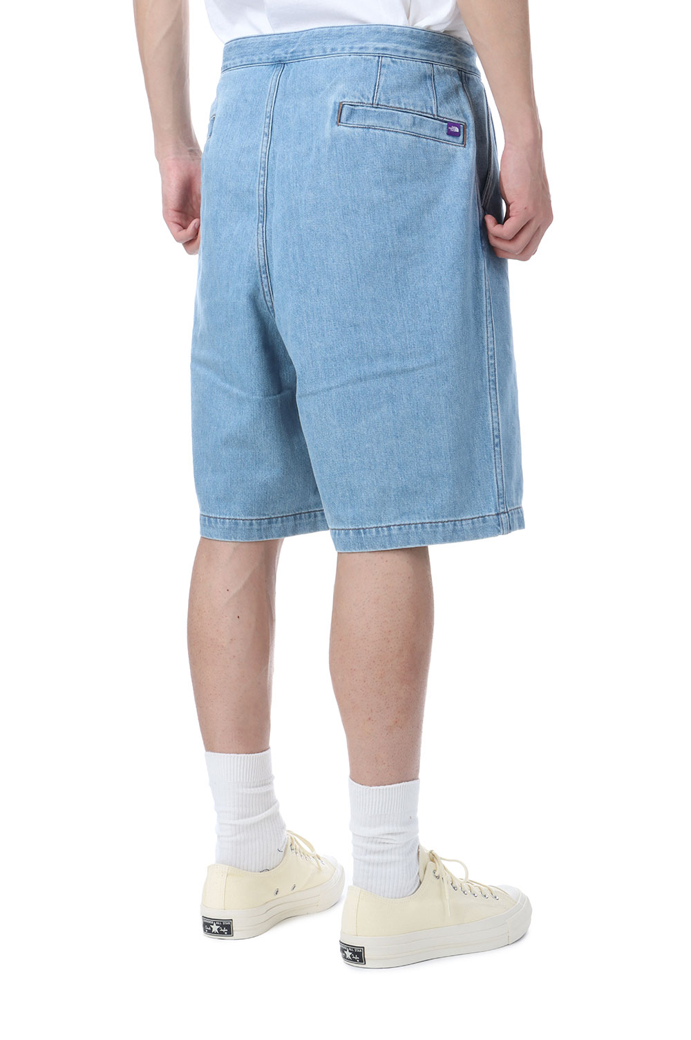 Denim Tuck Field Shorts - Indigo Bleach (N25SD098
