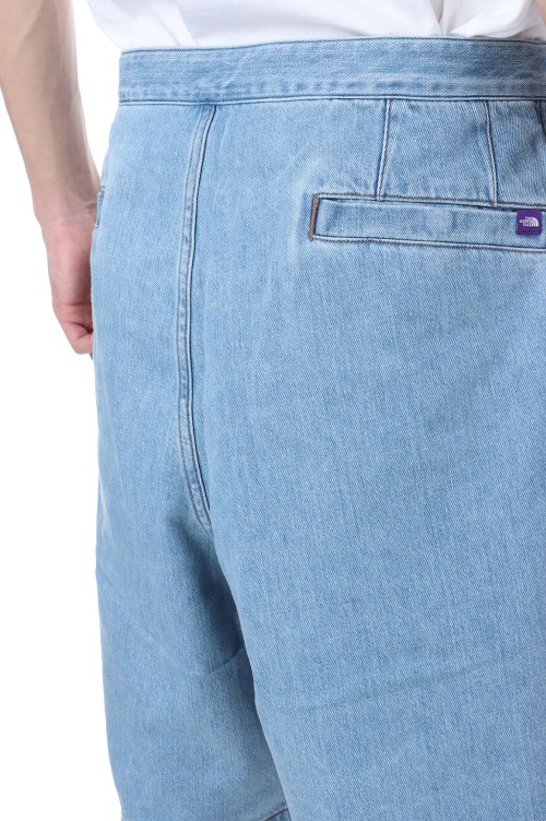 Denim Tuck Field Shorts - Indigo Bleach (N25SD098) | セレクト