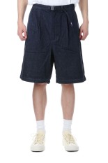 Denim Tuck Field Shorts - Indigo (N25SD098)