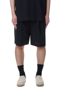 TWO TUCKS WIDE SHORTS / NAVY (IH-25SS-P031-WR)