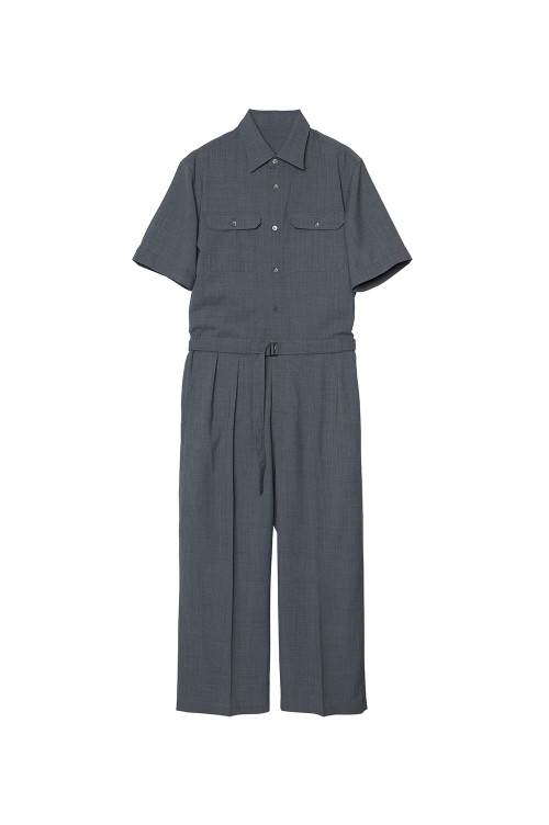 トップス IRENISA / BUTTON UP JUMPSUIT IH-25SS BUTTON UP JUMPSUIT / GRAY (IH-25SS-JS01-TKW) | セレクトショップ