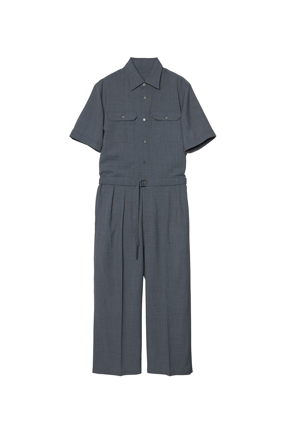 トップス IRENISA / BUTTON UP JUMPSUIT IH-25SS BUTTON UP JUMPSUIT / GRAY (IH-25SS-JS01-TKW) | セレクトショップ