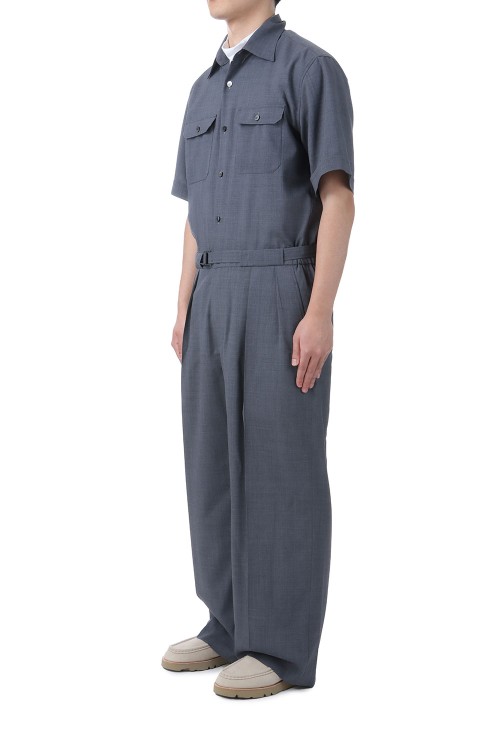 BUTTON UP JUMPSUIT / GRAY (IH-25SS-JS01-TKW) | セレクトショップ