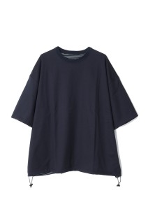 REVERSIBLE BALLOON BORDER T-SHIRT - NAVY x WHITE border (25SS_06_1007SSCST05)