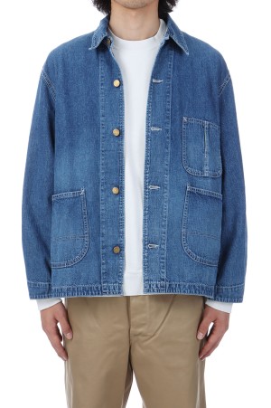 9.5oz Nepped Denim Coverall - USED BLUE (RN28369251)