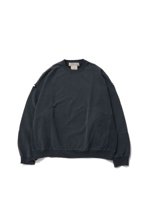 Double SP Finished Crew-Neck Sweat - BLACK (RN6020SDO)