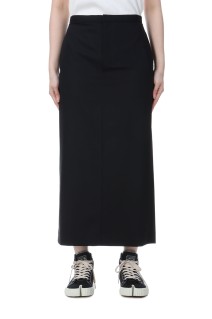 TECHNO WOOL TWILL I-LINE SKIRT - BLACK (SKAGGM0710)