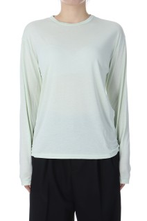 MODAL SILK JERSEY CREWNECK PULLOVER - MINT (KKAGGM0011)