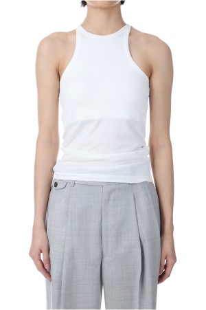 American Sleeve Tank Top - Shiro(White) (25SS-27-S)