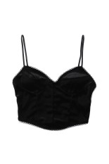 SATIN & MESH COMBINED CAMI TOP-BORDEAUX(FTC244-0403) | セレクト