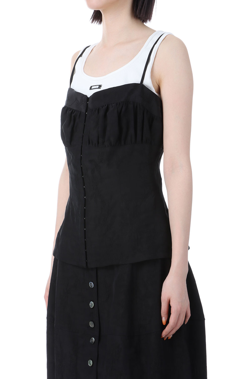 ROSE JACQUARD BUSTIER - BLACK (FTC252-0108) | セレクト