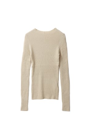 Boatneck Rib Knit -NATURAL (12510505)