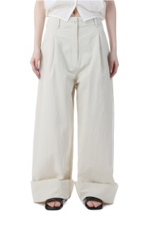 Cotton Wide Pants -IVORY (12510712)