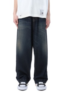 LIGHT WIDE JEANS - INDIGO (J14PT123)