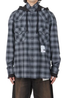 SWEAT HOODIE L/S SHIRTS - GRAY (J14SH183)