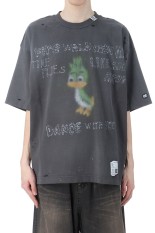 DISTRESSED TEE - BLACK (J14TS752)