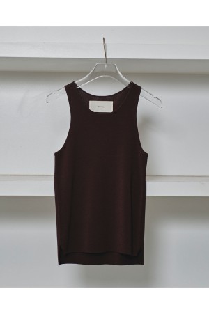 Highgauge Knit Tanktop -CHOCOLATE (12510511)