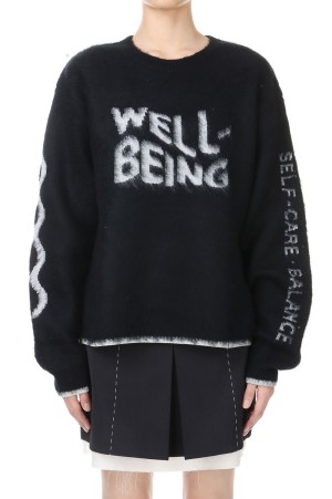 WELLBEING jacquard knit -BLACK (21242365314)