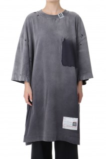 BLEACHED HUGE TEE-BLACK(B13TS561)*