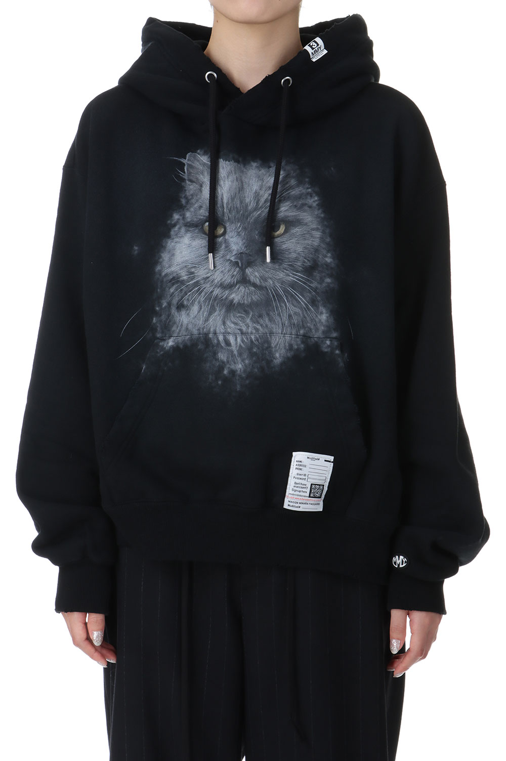 メゾンミハラヤスヒロ　Cat Print Distressed Hoodie セール】Cat Print Distressed Hoodie（パーカー）｜Maison