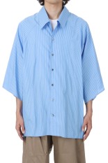 POPLIN SHORT SLEEVE SHIRTS - BLUE (WM09-SH251091)