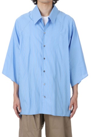 POPLIN SHORT SLEEVE SHIRTS - BLUE (WM09-SH251091)