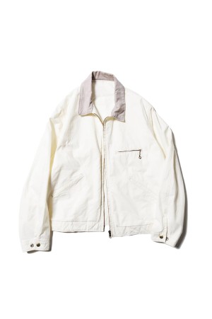 Californian Work Jacket Oxford(Embroidery) - Ivory (U25S-18-0005)