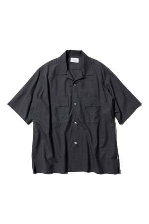 2P Sports Open Shirts S/S Tropical - Charcoal (U25S-01-0001)